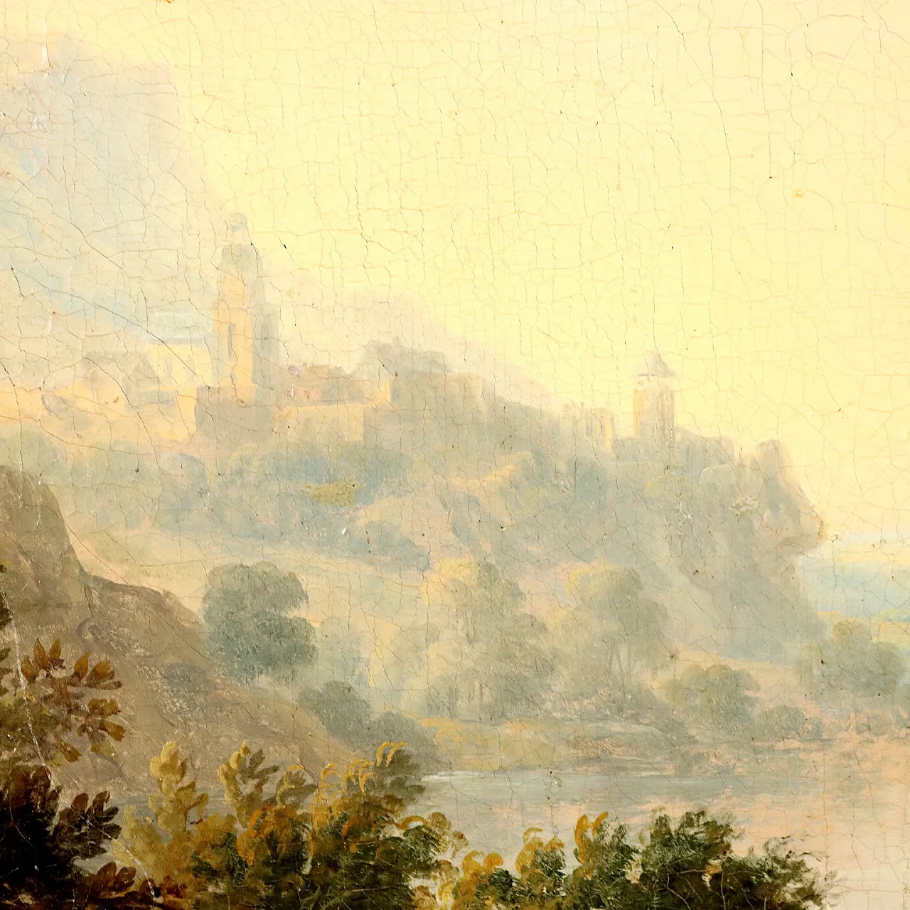 Landscape by Christian Georg Schütz I, oil on canvas, 18th century 8