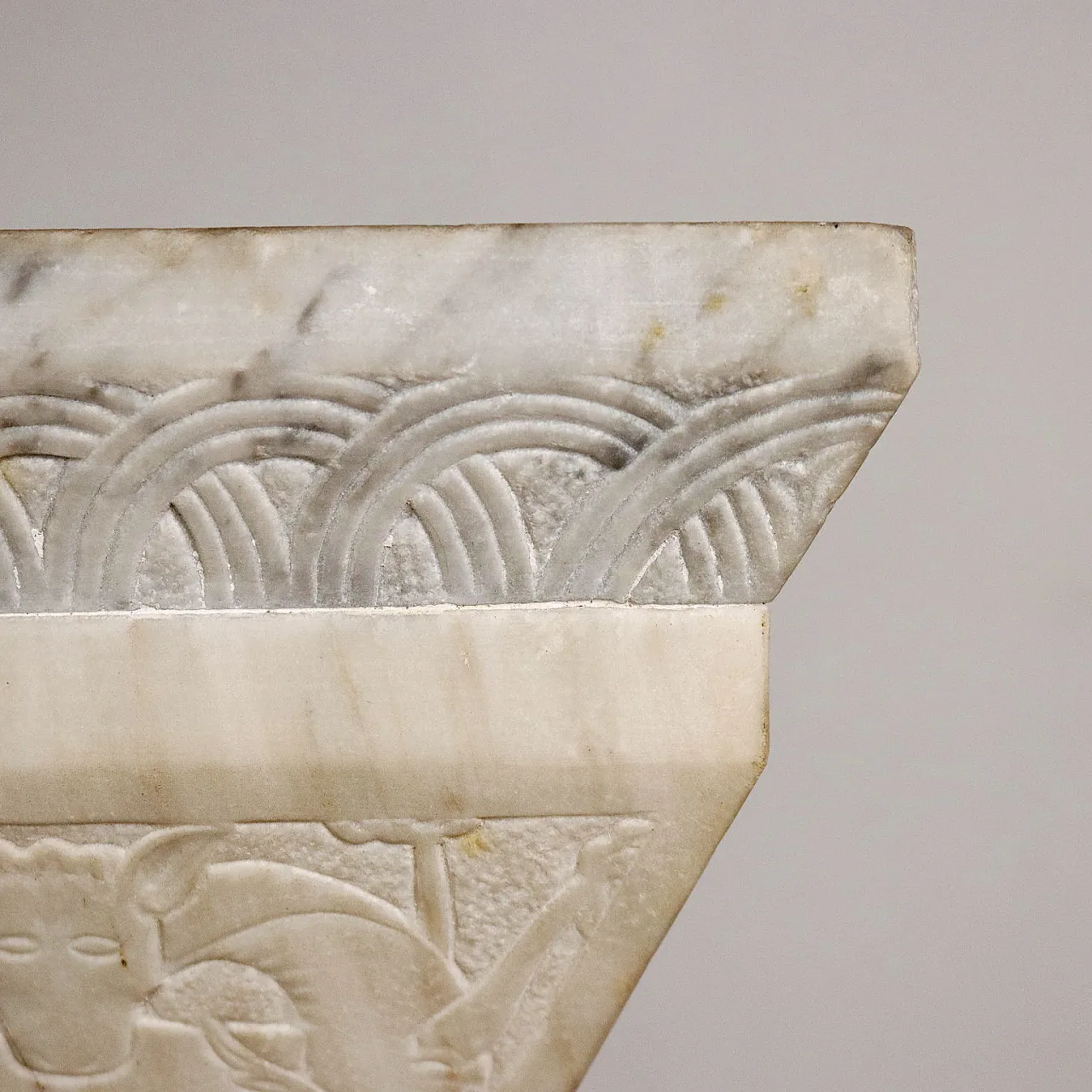 Neo Renaissance Column Neo-Renaissance column in black and white marble, late 19th century ...