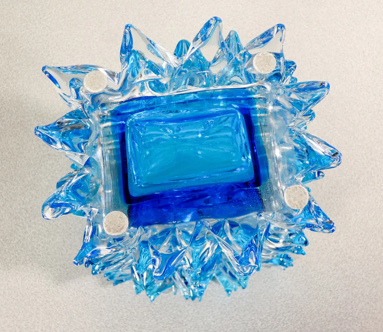 Vaso in vetro soffiato rostrato di Pino Signoretto, anni '70 7