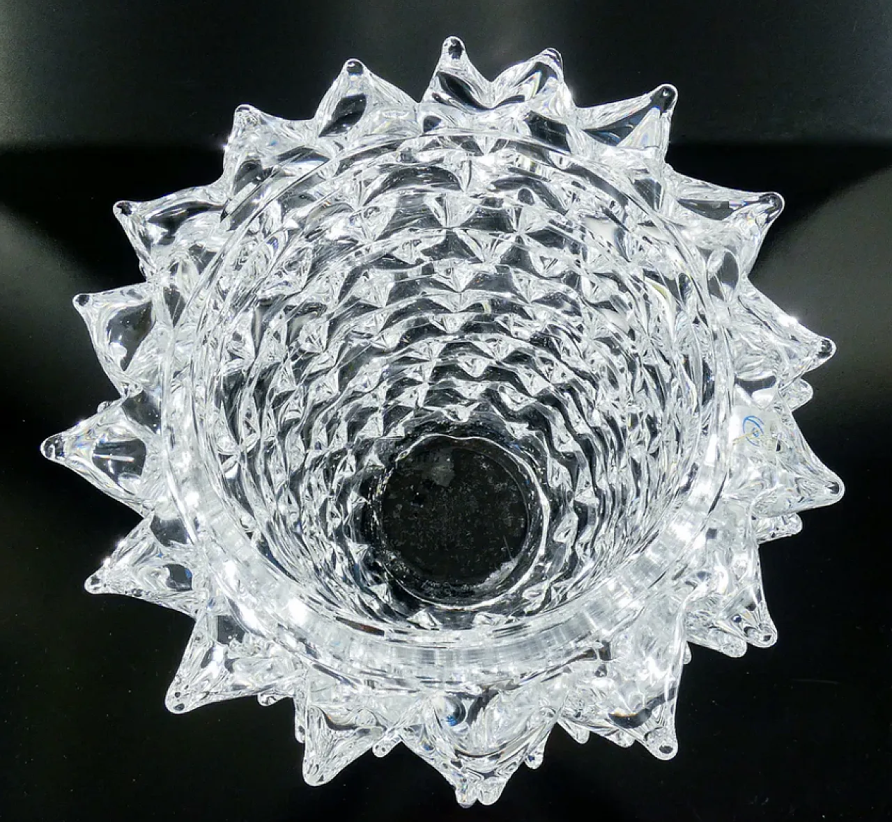 Vaso in vetro soffiato rostrato di Pino Signoretto, anni '70 3