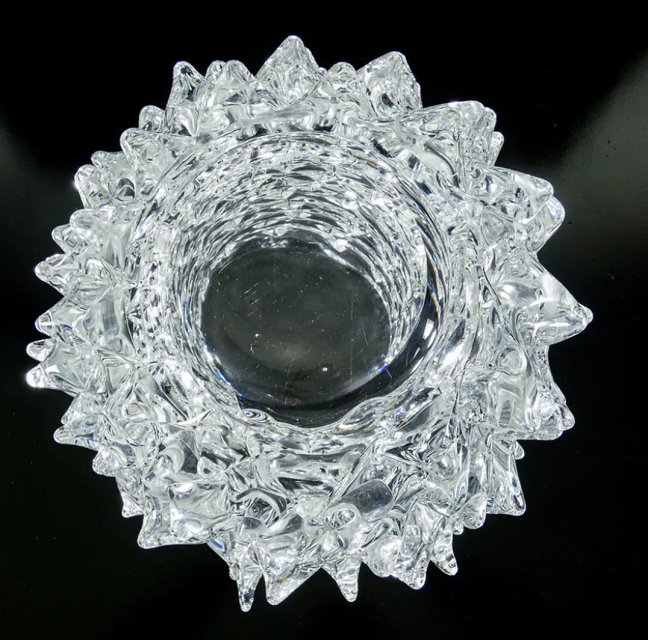 Vaso in vetro soffiato rostrato di Pino Signoretto, anni '70 7