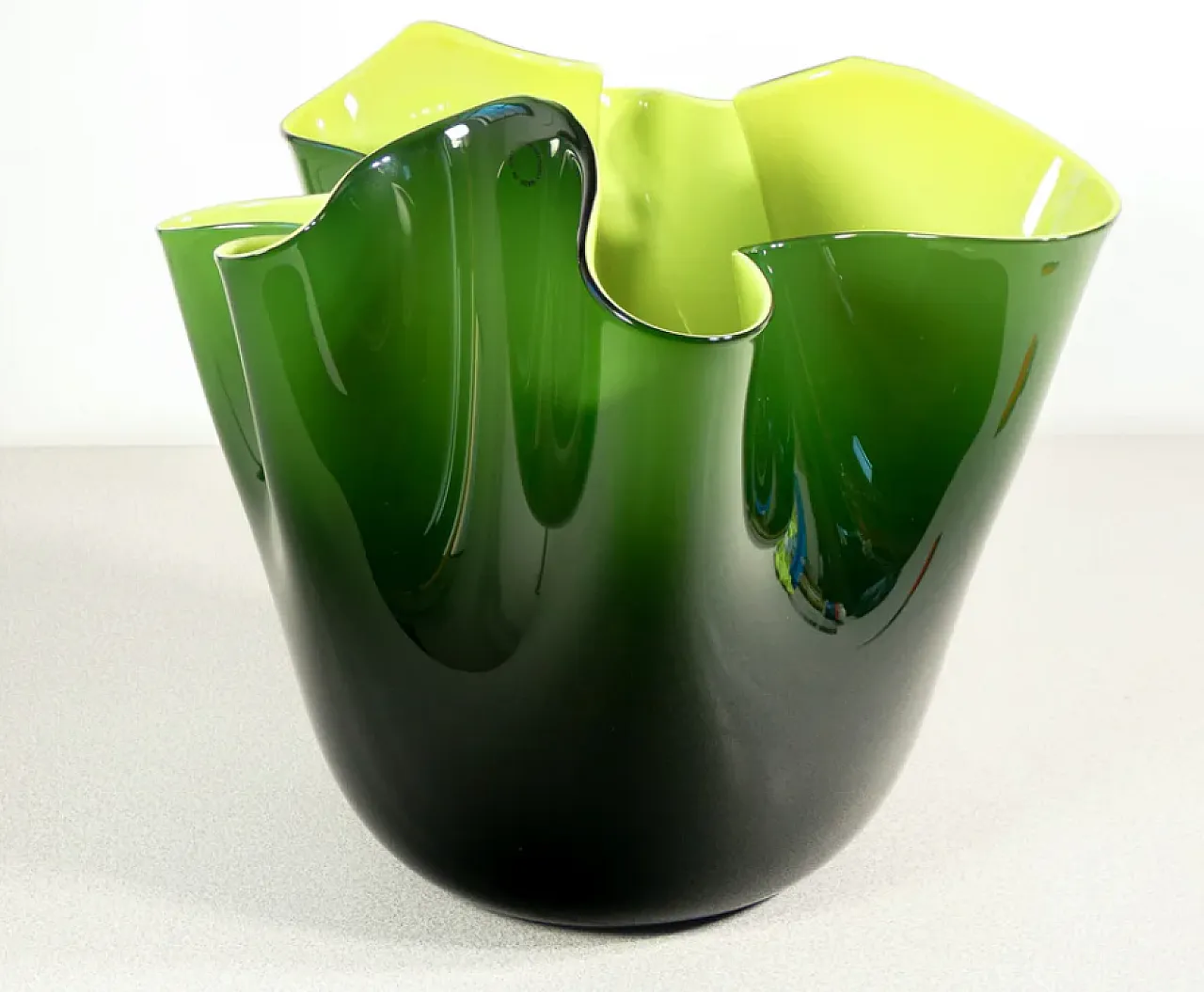 Vaso Fazzoletto in vetro di Fulvio Bianconi per Venini, anni '70 2