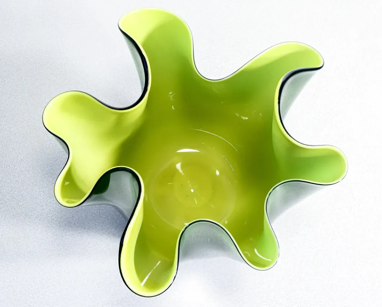 Vaso Fazzoletto in vetro di Fulvio Bianconi per Venini, anni '70 5