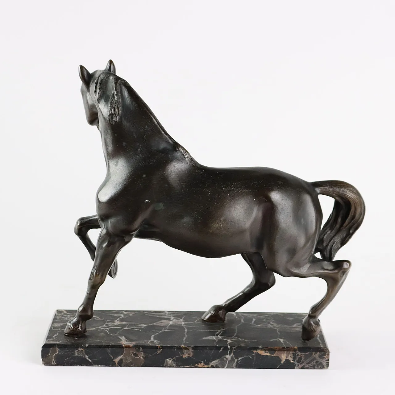 Bronze and marble horse, 20th century 7