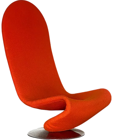 Sedia girevole serie 1 2 3 di Verner Panton per Fritz Hansen anni 70