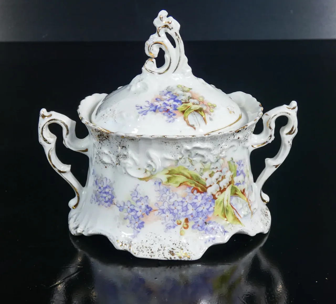 Servizio da caffé tete a tete in porcellana, primo '900 7