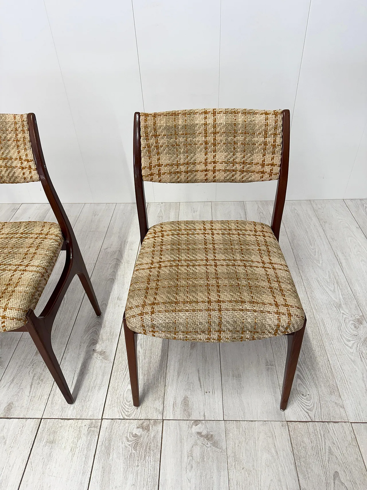 6 Sedie in legno, anni '60 8