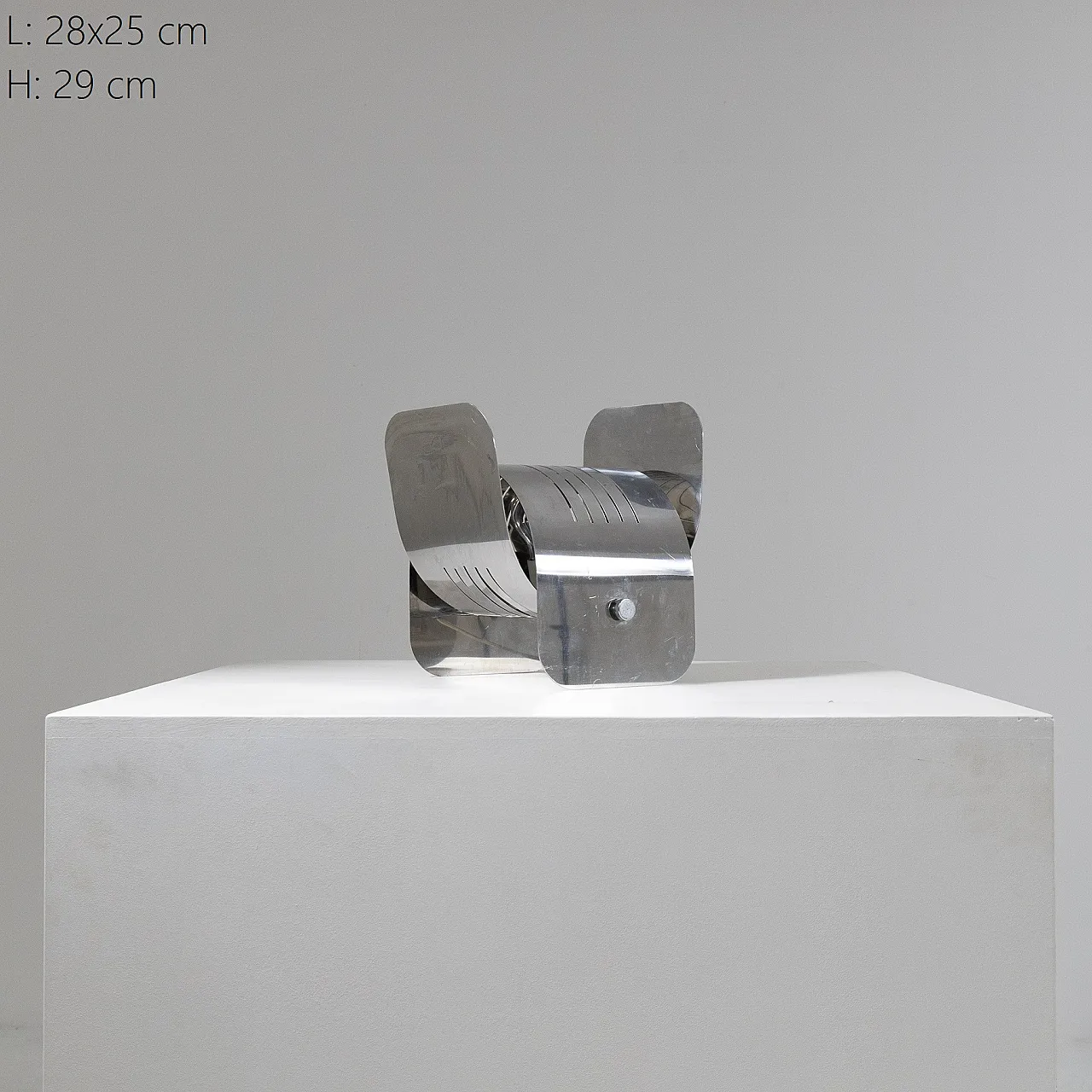 Chrome table lamp, 1970s 4