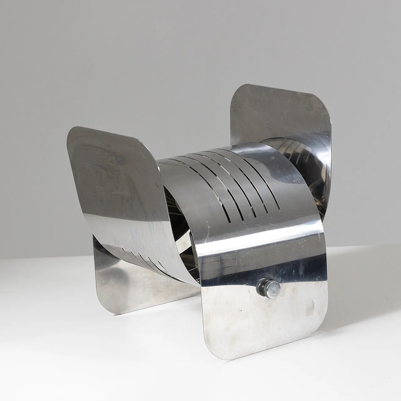 Chrome table lamp, 1970s 5