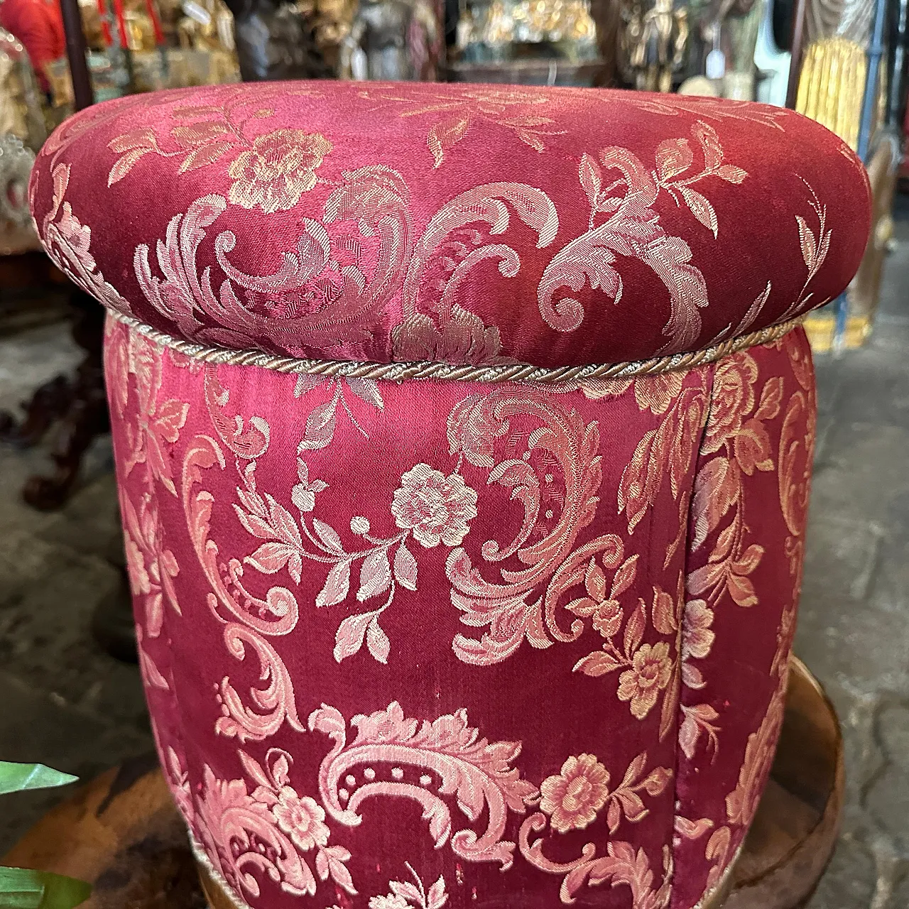 4 Pouf siciliani Luigi Filippo in tessuto, '800 8