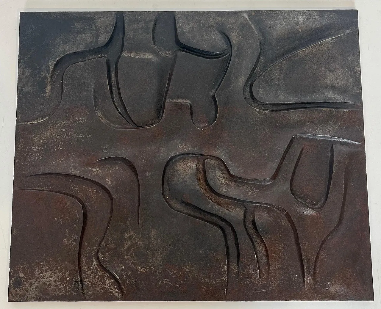Modernist cast-iron fireplace, 1970s 2