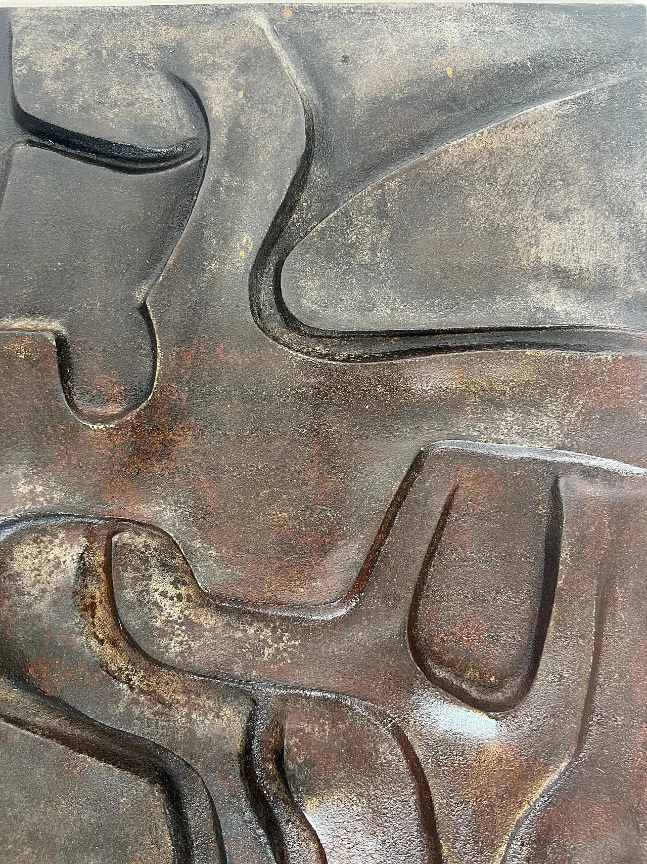 Modernist cast-iron fireplace, 1970s 7