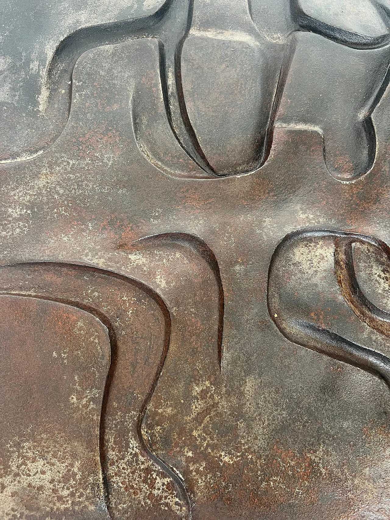 Modernist cast-iron fireplace, 1970s 8