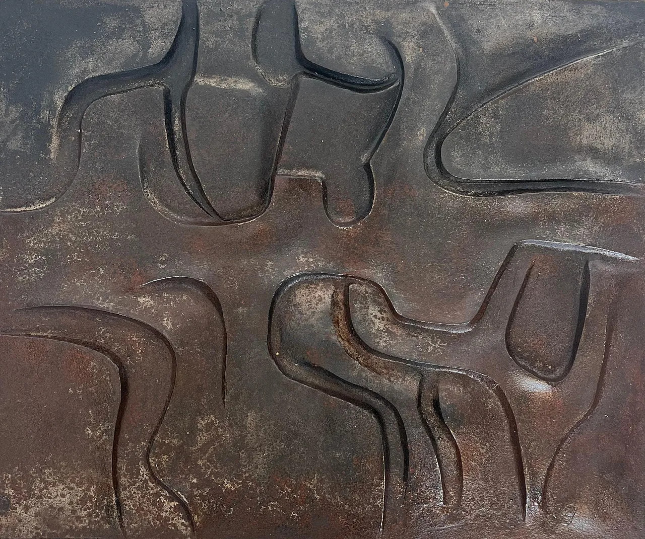 Modernist cast-iron fireplace, 1970s 9