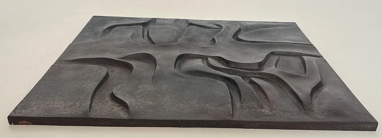 Modernist cast-iron fireplace, 1970s 10
