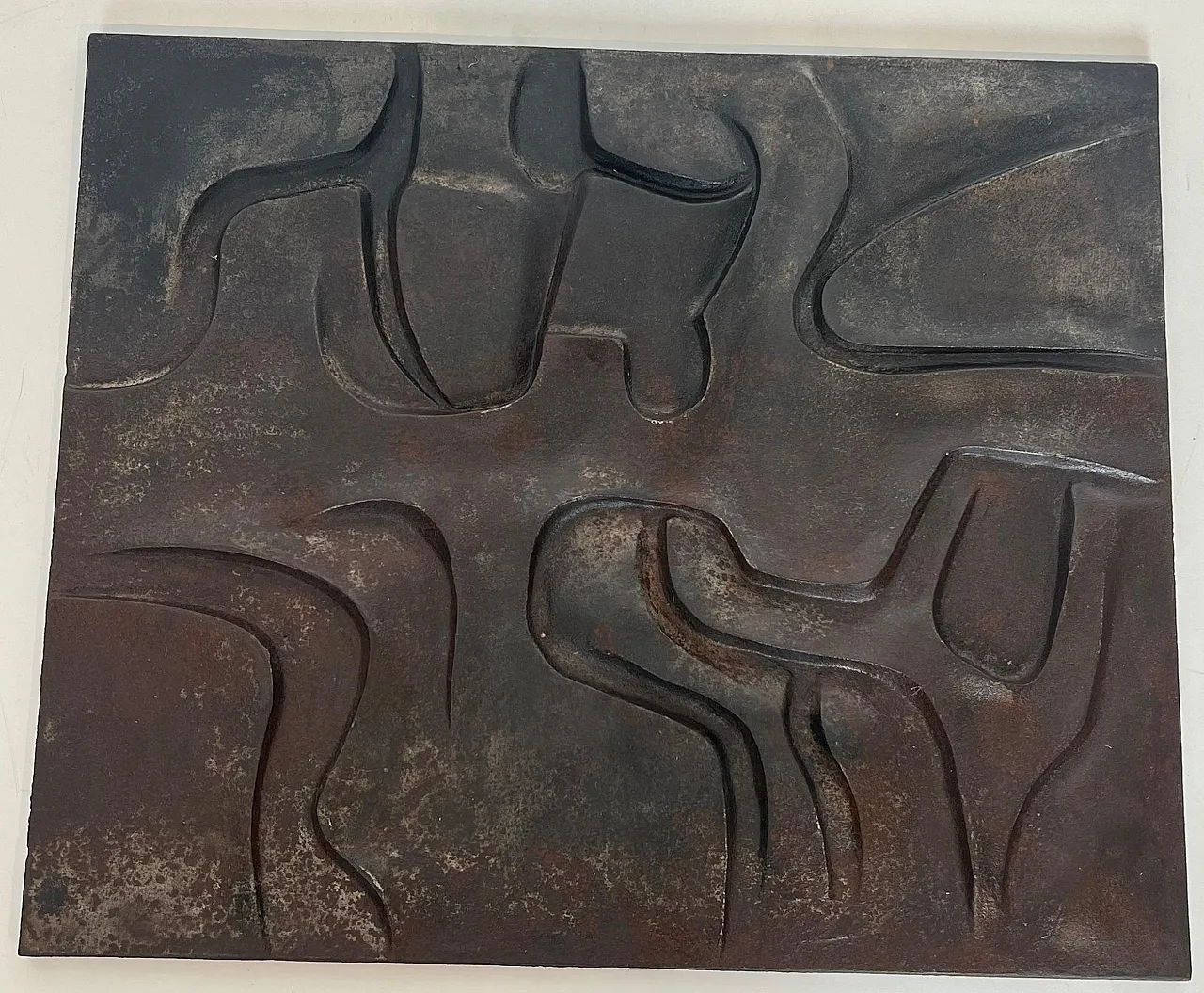 Modernist cast-iron fireplace, 1970s 12