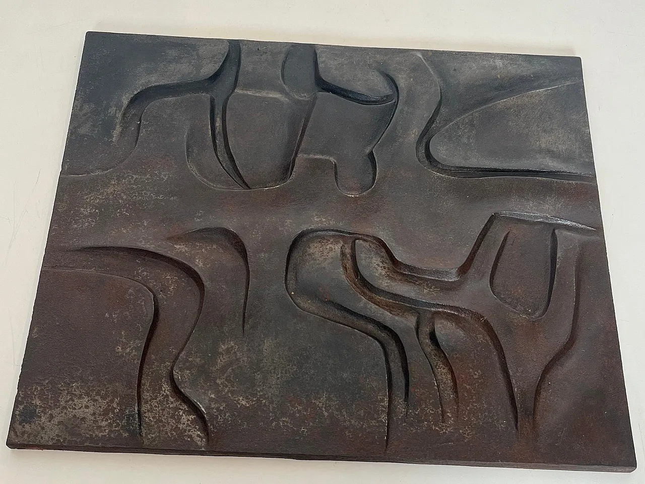 Modernist cast-iron fireplace, 1970s 13