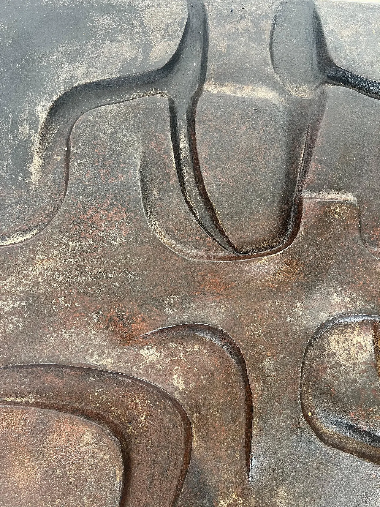 Modernist cast-iron fireplace, 1970s 14