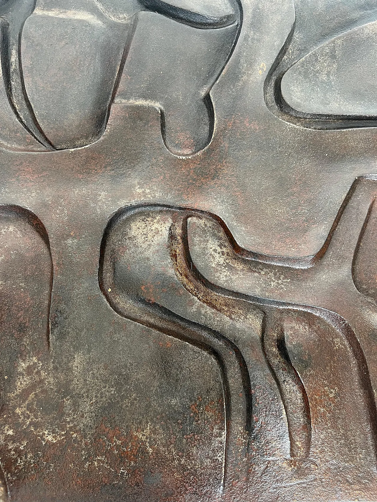 Modernist cast-iron fireplace, 1970s 16