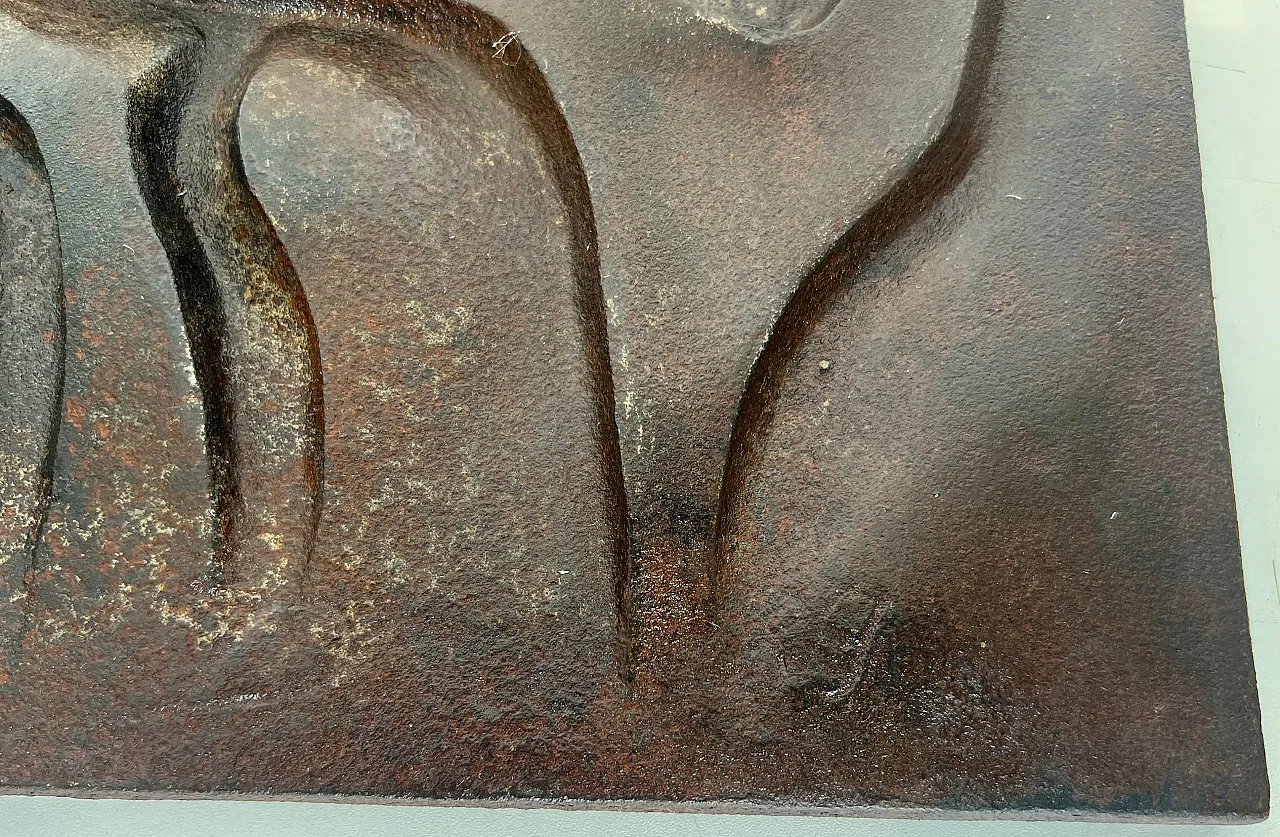 Modernist cast-iron fireplace, 1970s 18