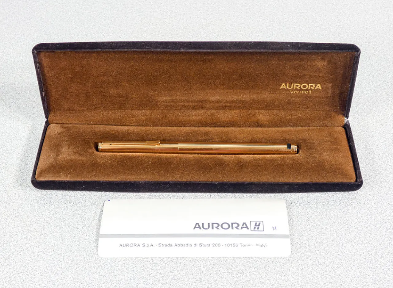 Penna stilografica Hastil Vermeil di Aurora, anni '80 2