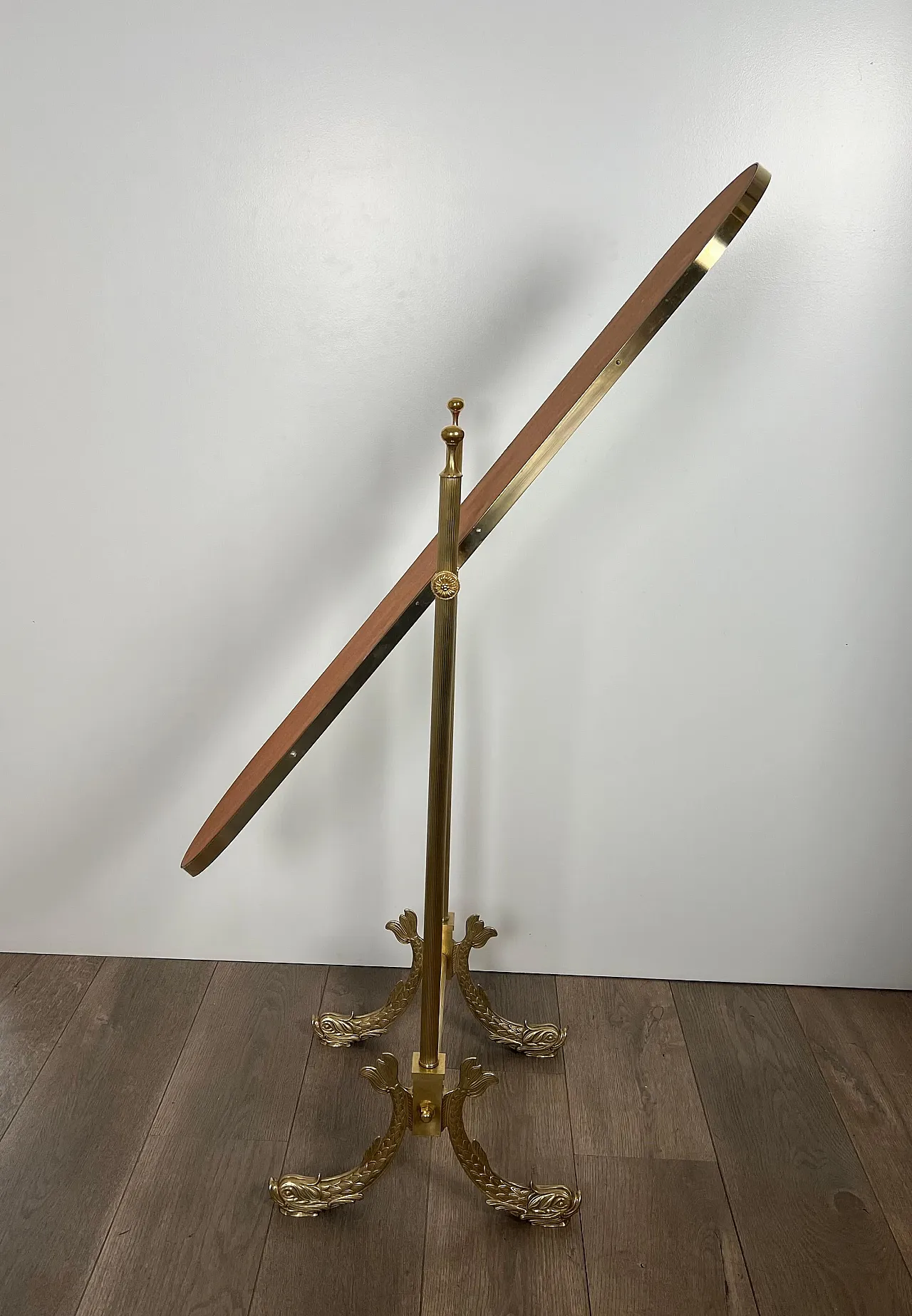 Psyche brass mirror by Maison Jansen, 1940s 7