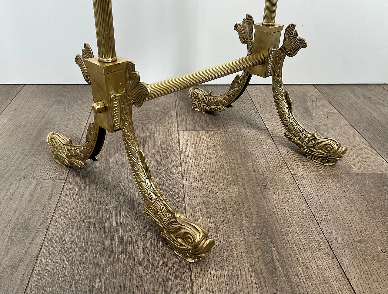 Psyche brass mirror by Maison Jansen, 1940s 11