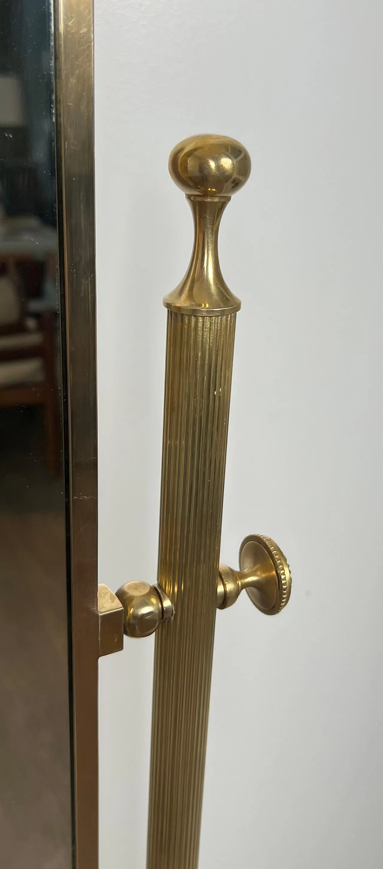 Psyche brass mirror by Maison Jansen, 1940s 13