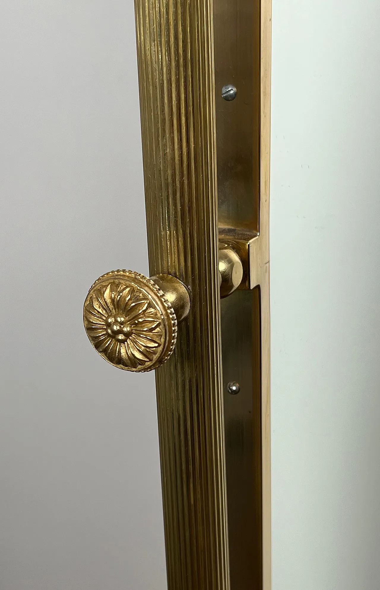 Psyche brass mirror by Maison Jansen, 1940s 14