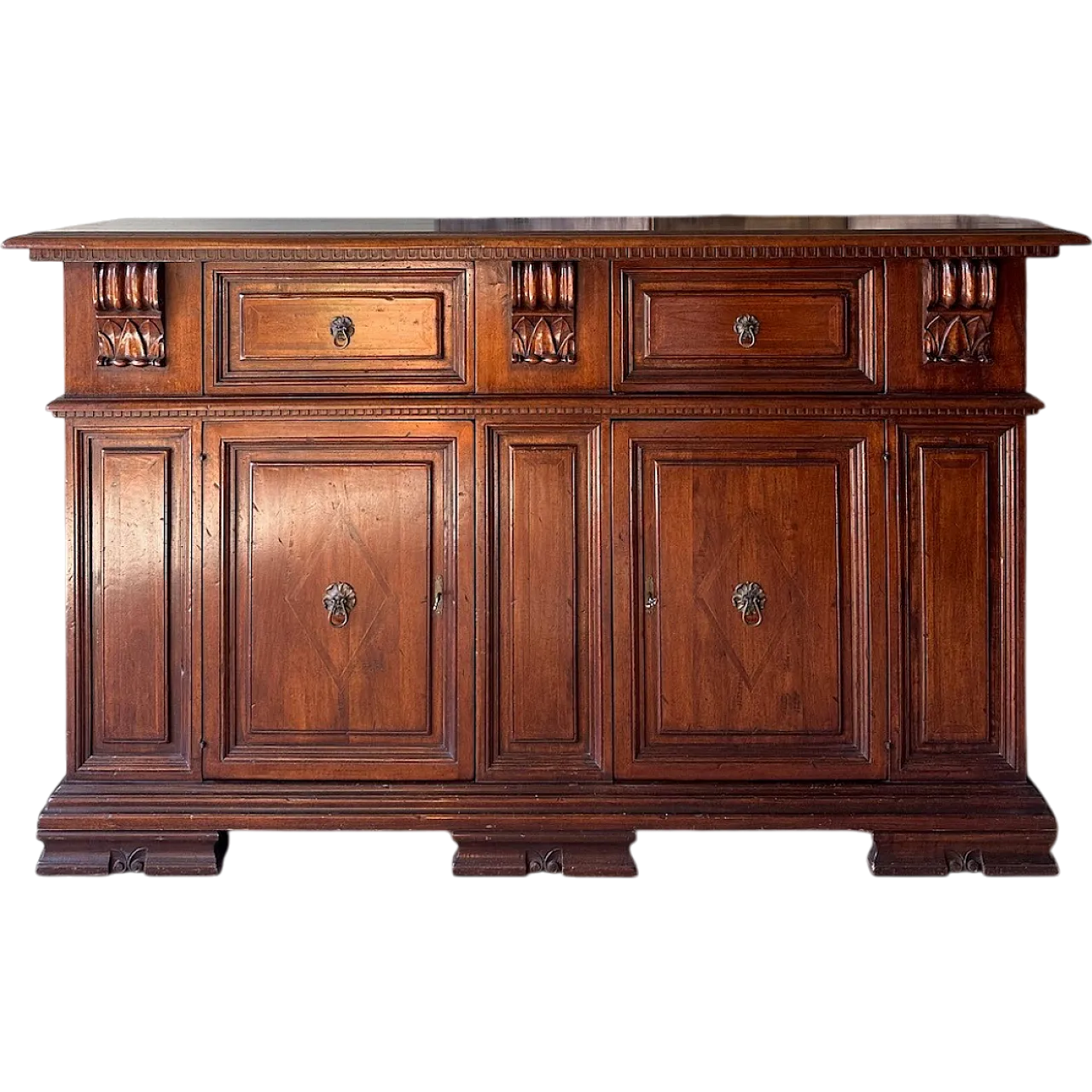 Grande credenza madia in noce, '900 7