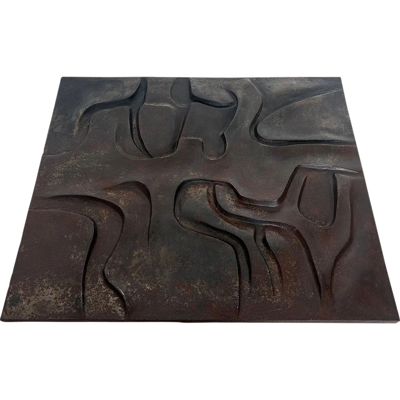 Modernist cast-iron fireplace, 1970s 21