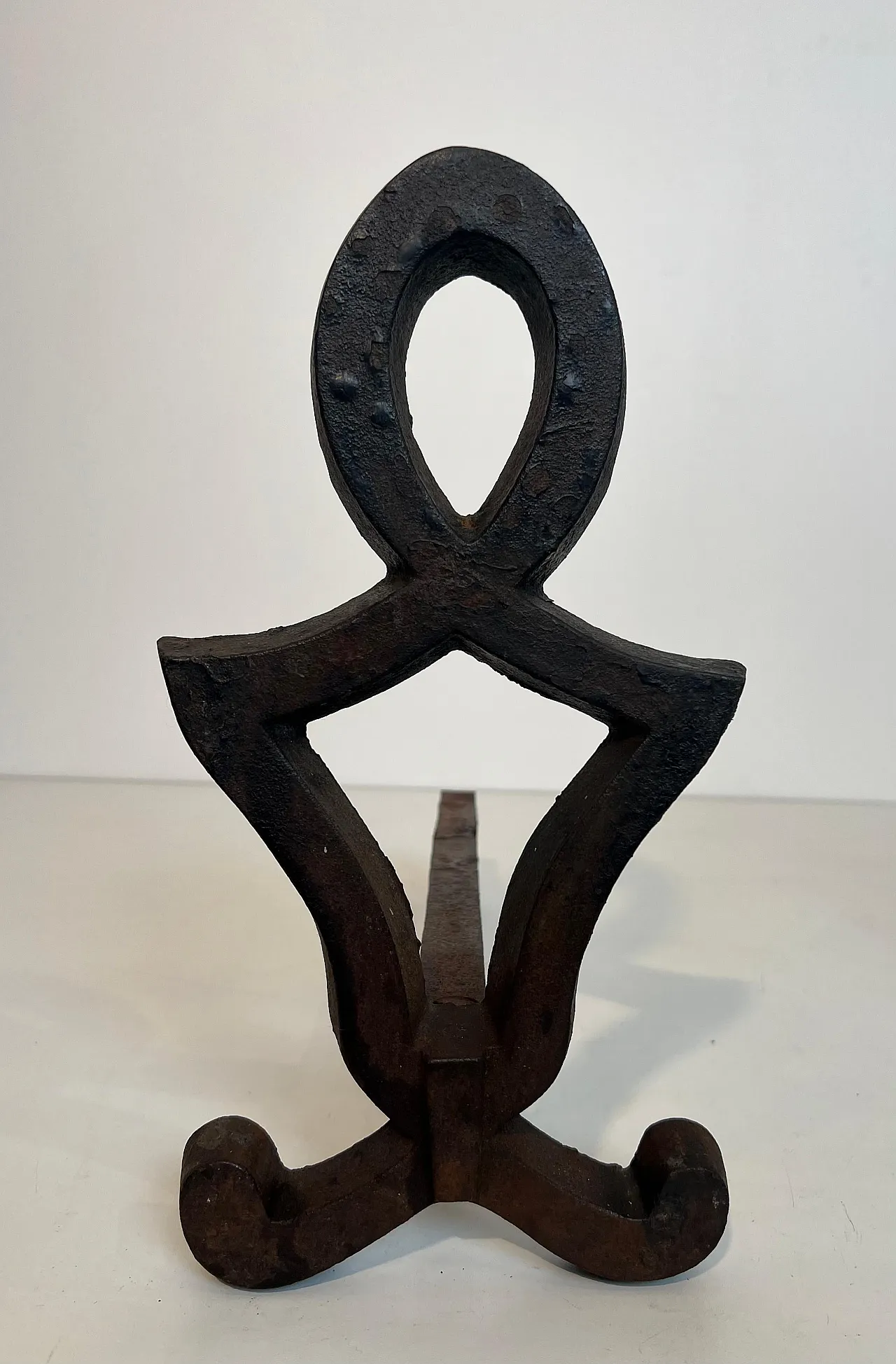 Pair of cast iron and wrought iron hallways by Raymond Su, 1940s 9