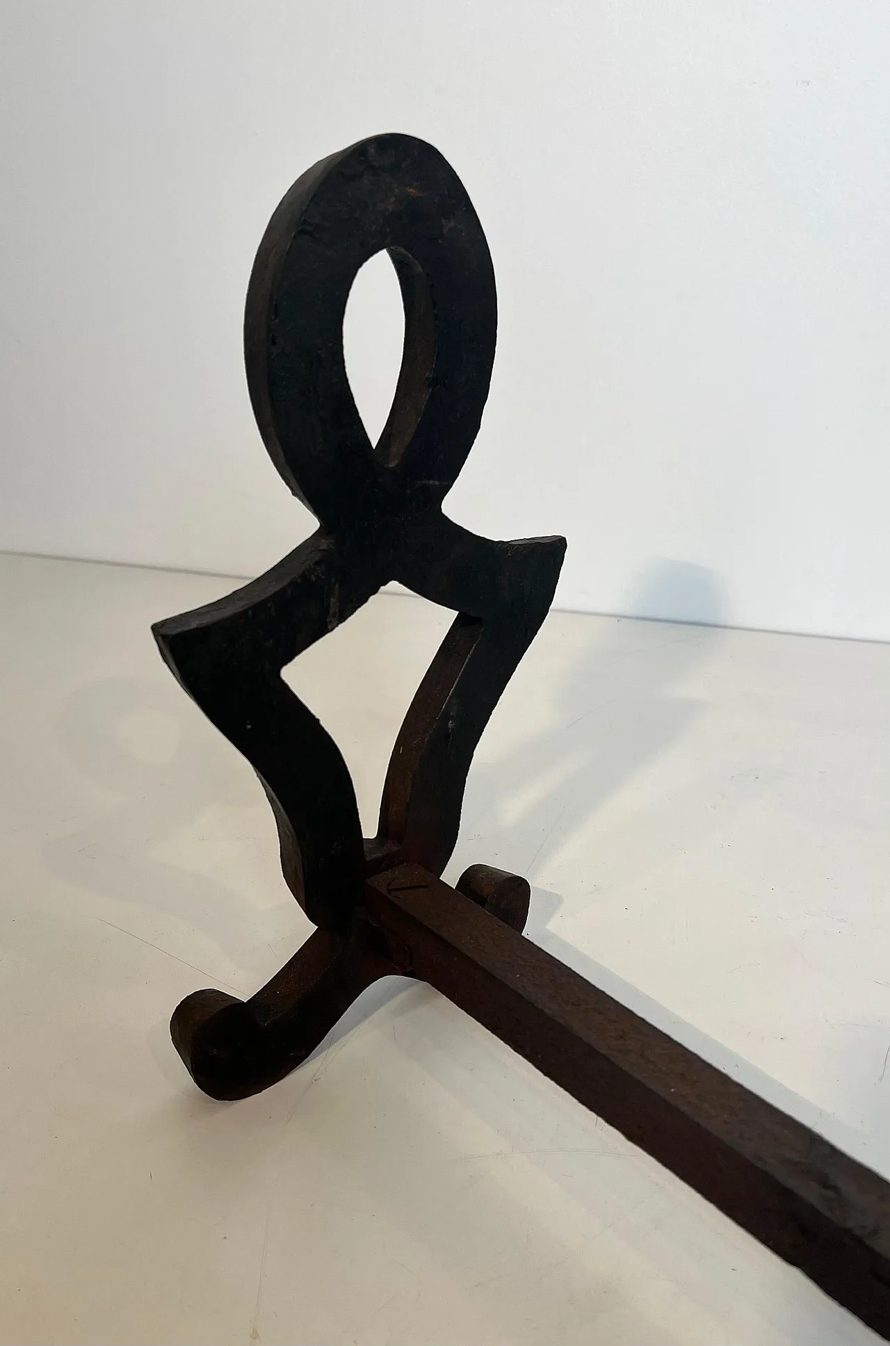 Pair of cast iron and wrought iron hallways by Raymond Su, 1940s 13