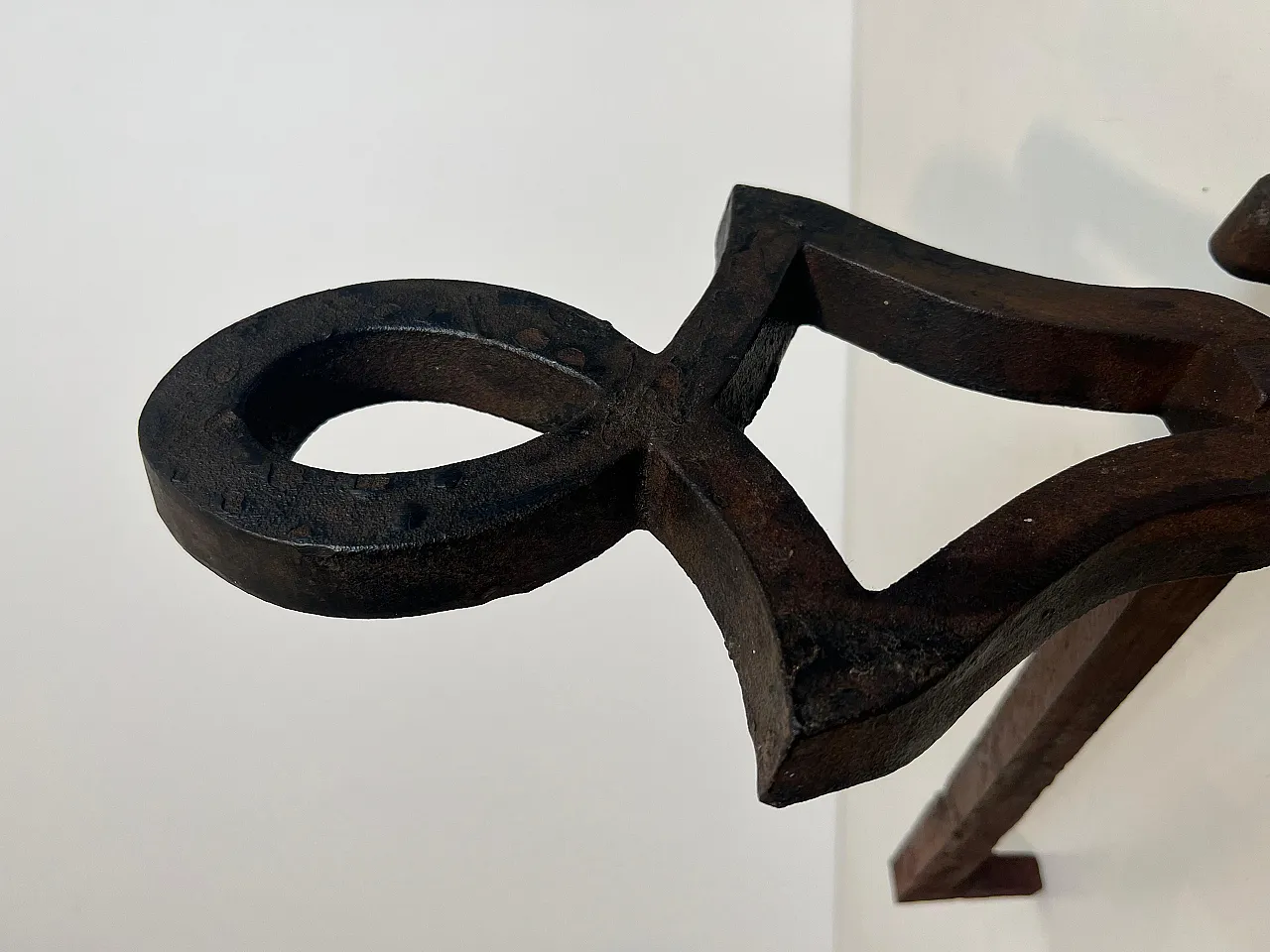 Pair of cast iron and wrought iron hallways by Raymond Su, 1940s 15