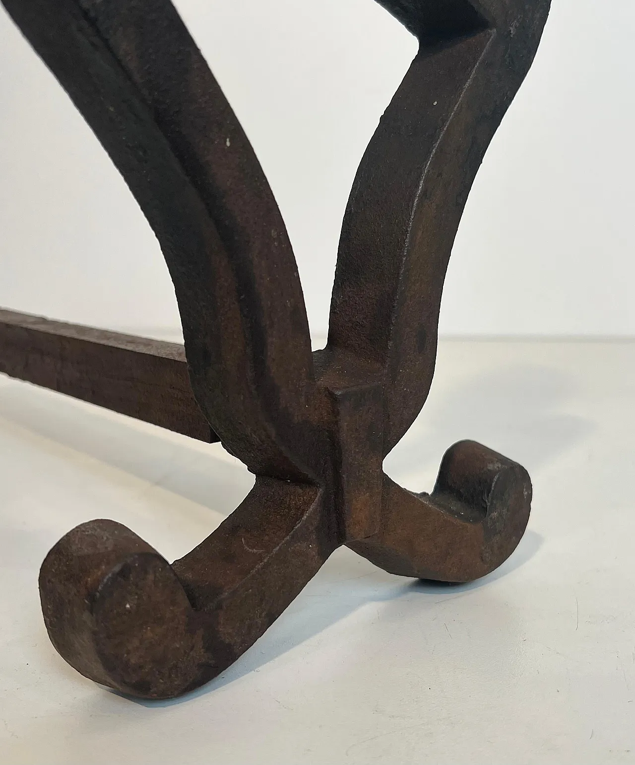 Pair of cast iron and wrought iron hallways by Raymond Su, 1940s 17