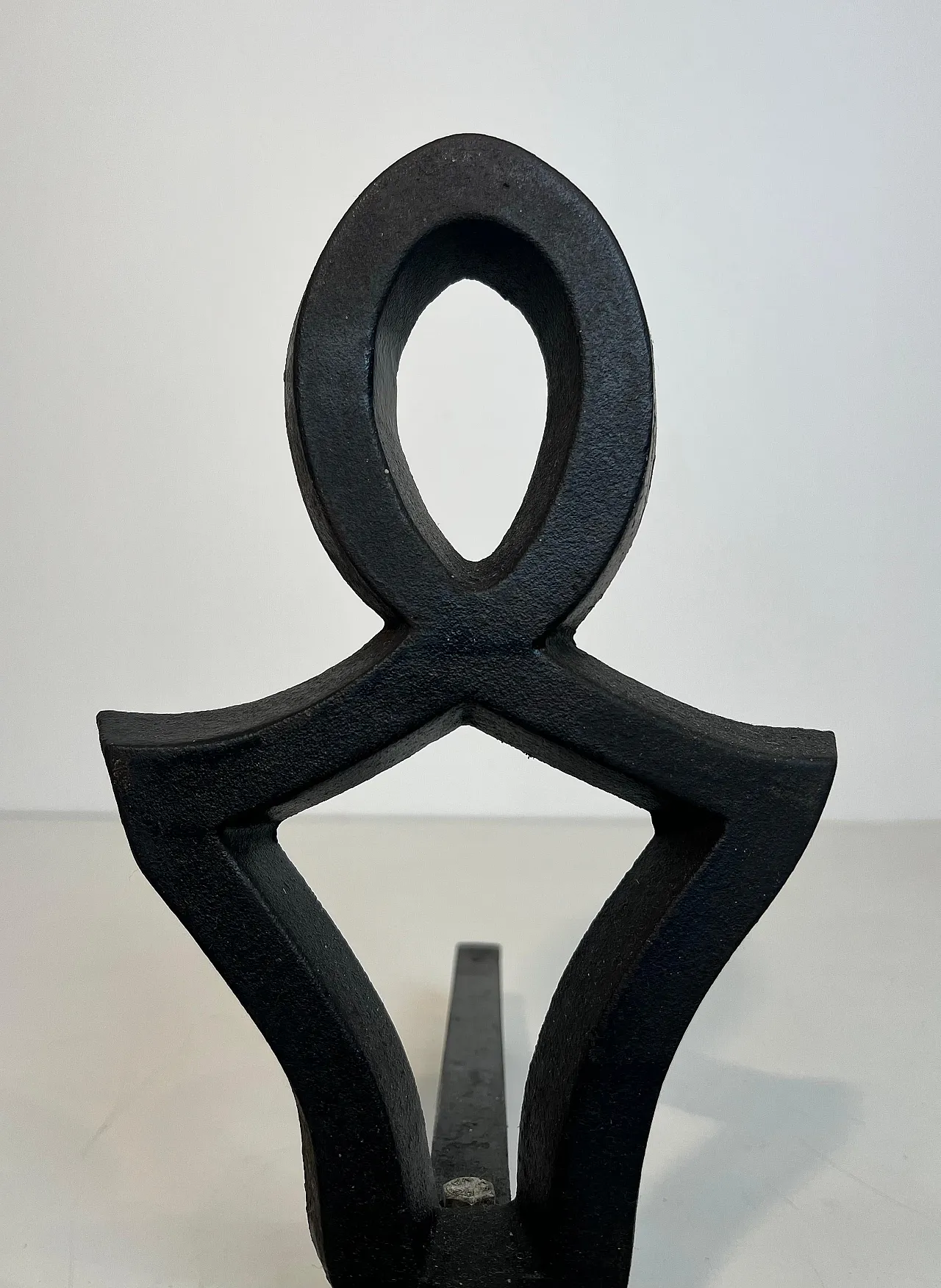 Pair of cast iron and wrought iron hallways by Raymond Subes, 1950s 13