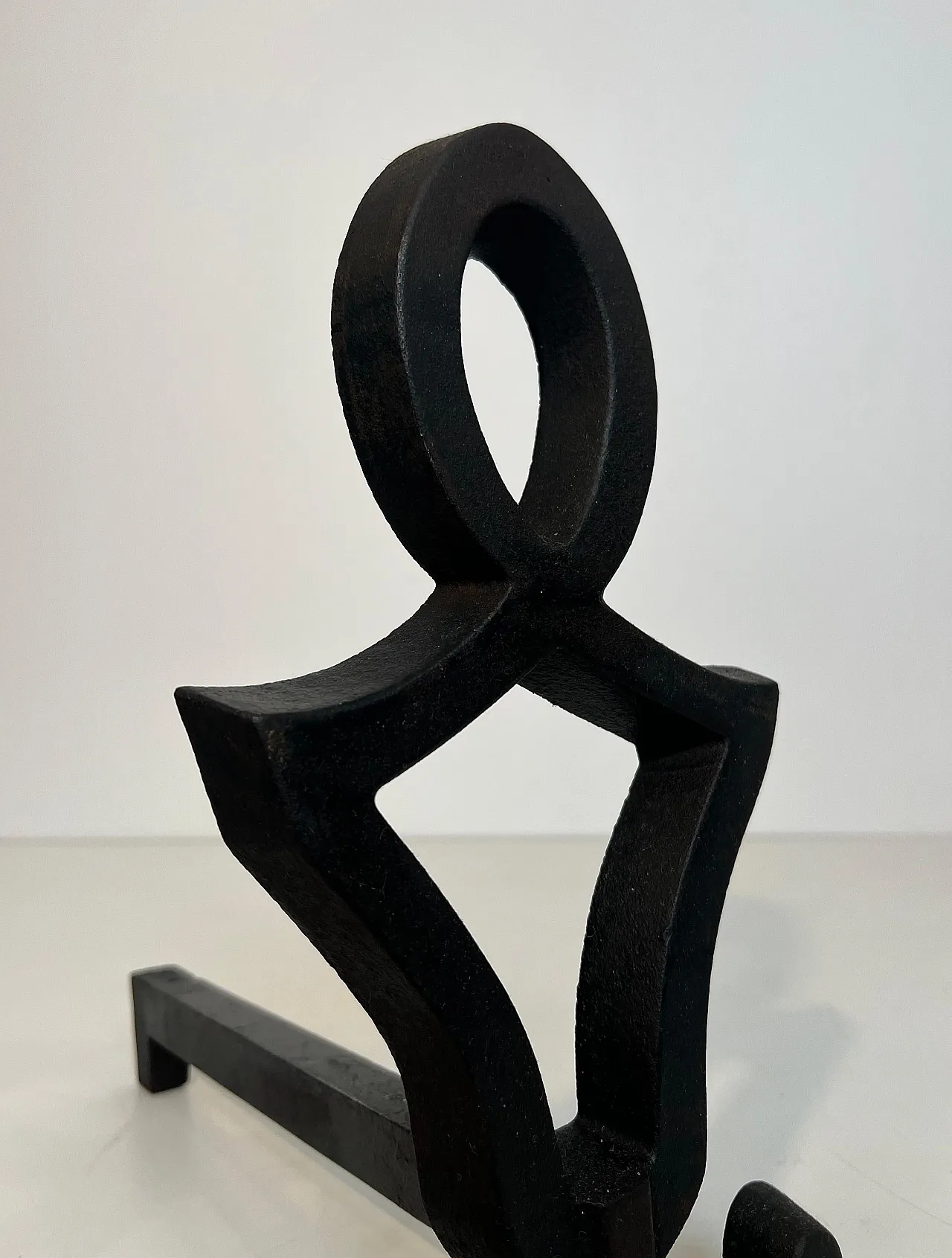 Pair of cast iron and wrought iron hallways by Raymond Subes, 1950s 15