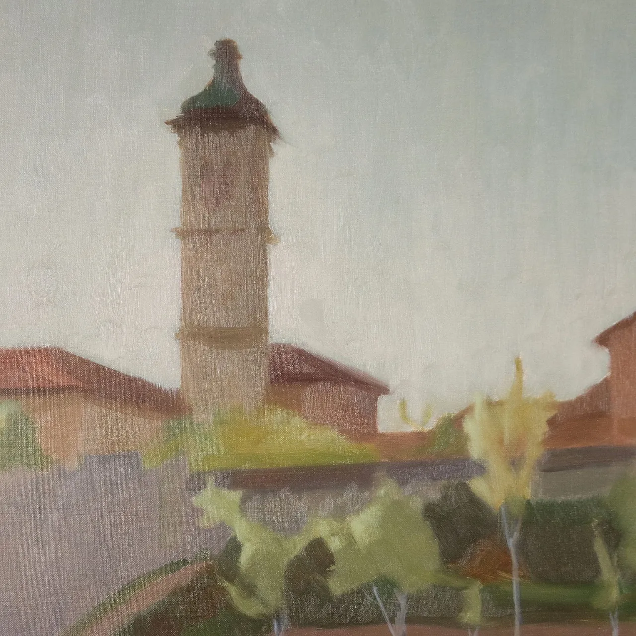 Primo Carena, San Pietro in Verzolo, oil on canvas 3