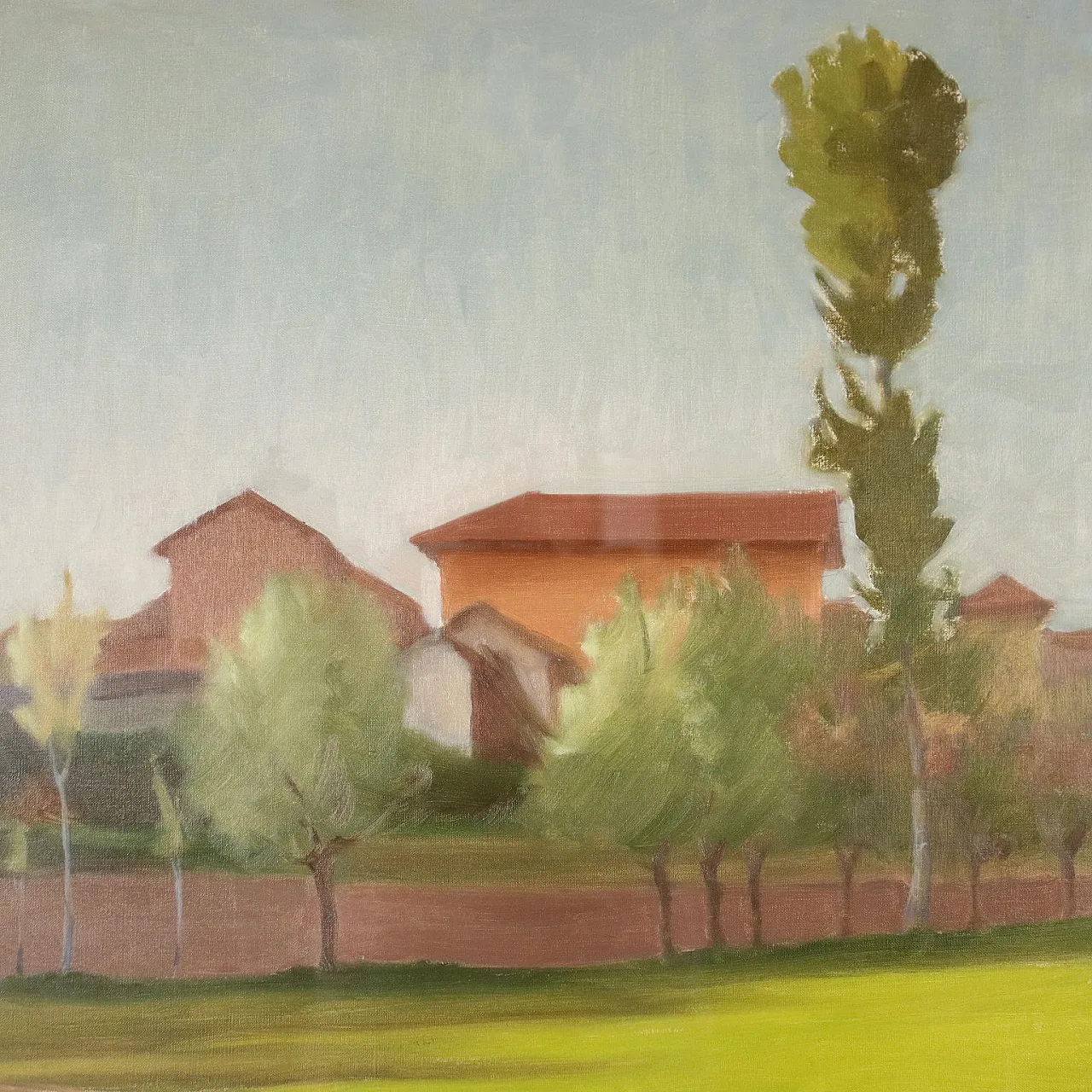 Primo Carena, San Pietro in Verzolo, oil on canvas 4