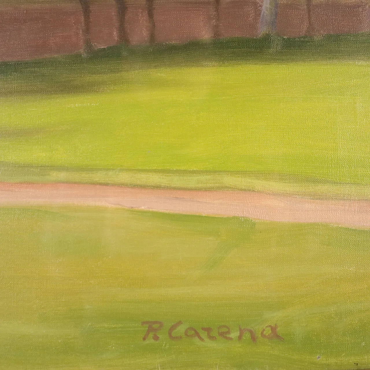 Primo Carena, San Pietro in Verzolo, oil on canvas 5