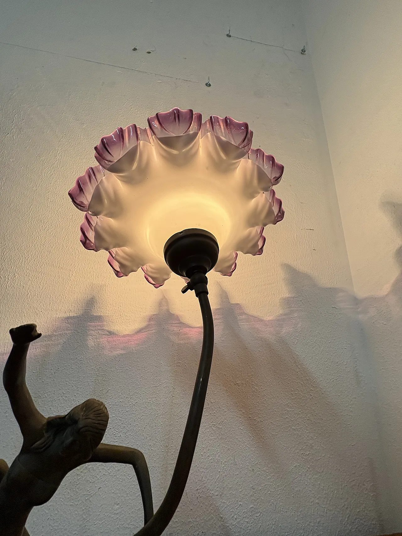 Lampada dama in bronzo 5