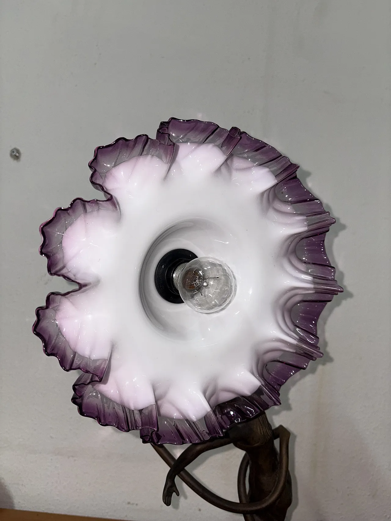 Lampada dama in bronzo 9