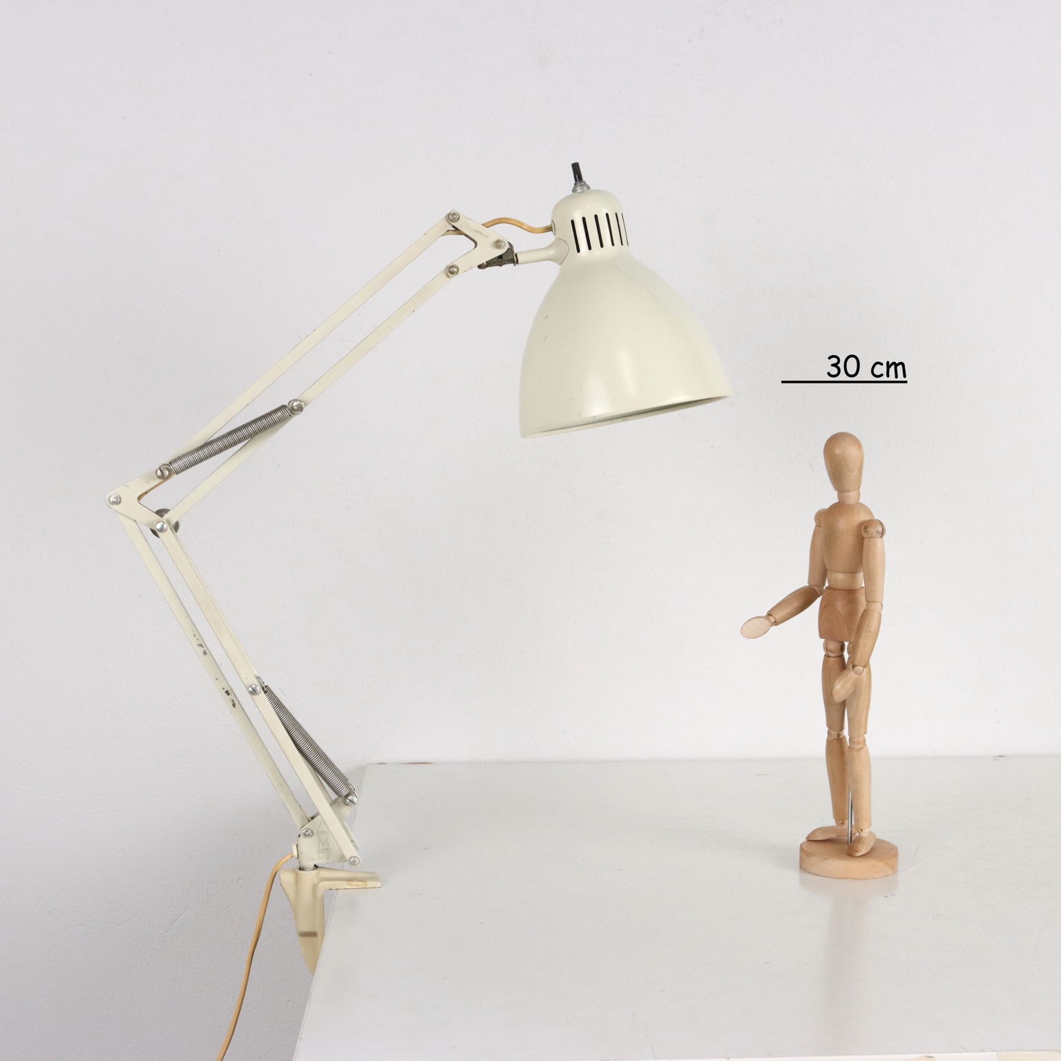 Lampe De Bureau Vintage Naska Loris Noire à Morsetto - Occasion, Fonctionnelle