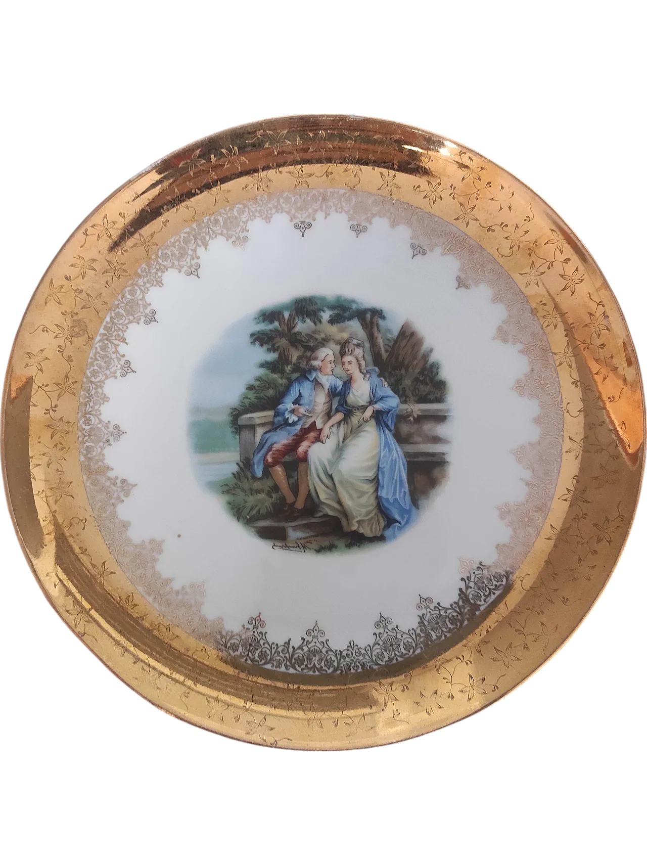 Numbered wall plate Ceramica Schonwald (n.191), 20th century 4