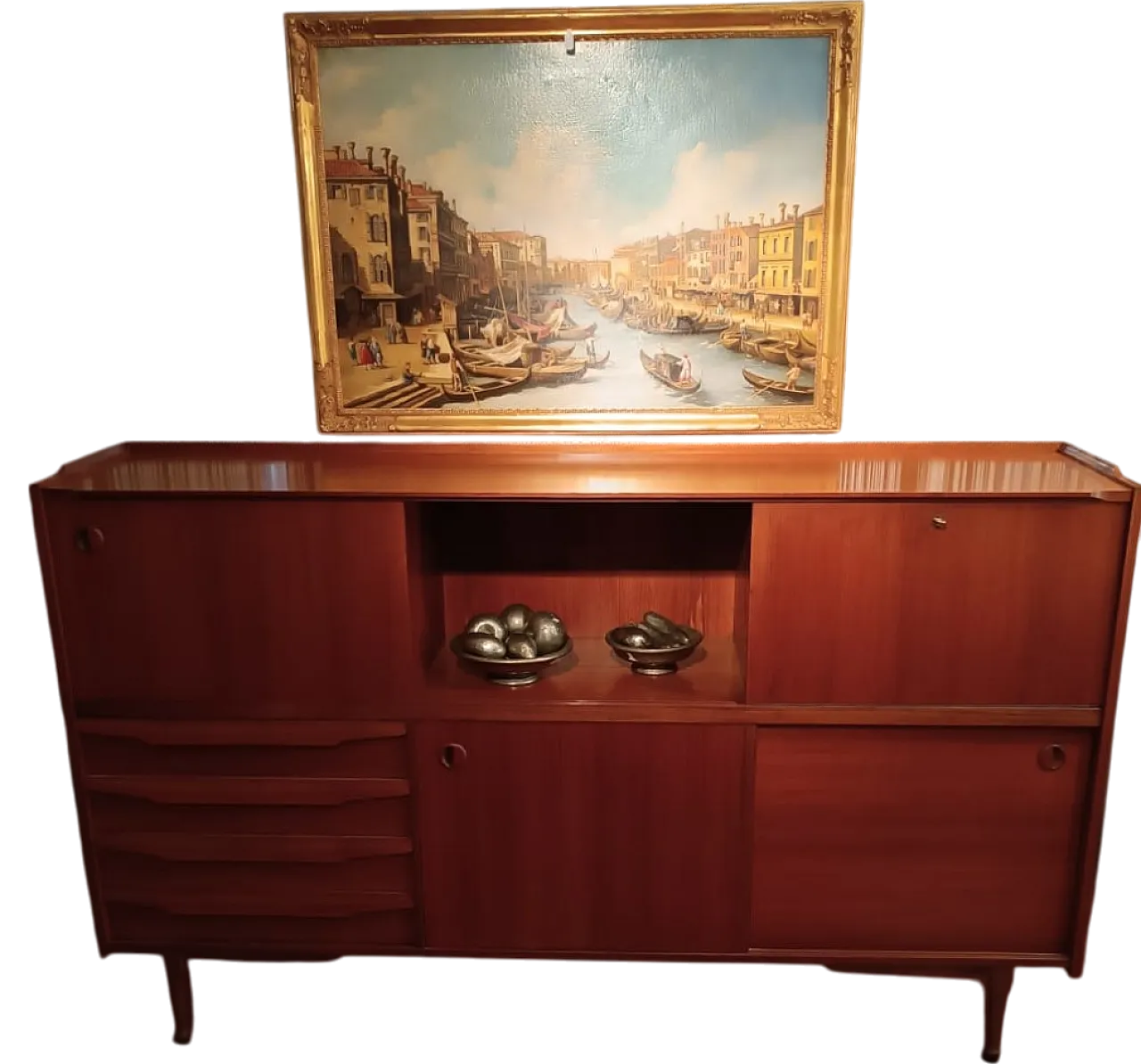 Mobile svedese in teak, anni '60 4