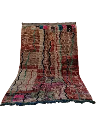 Moroccan Boujaad rug, handmade wool, 20th century