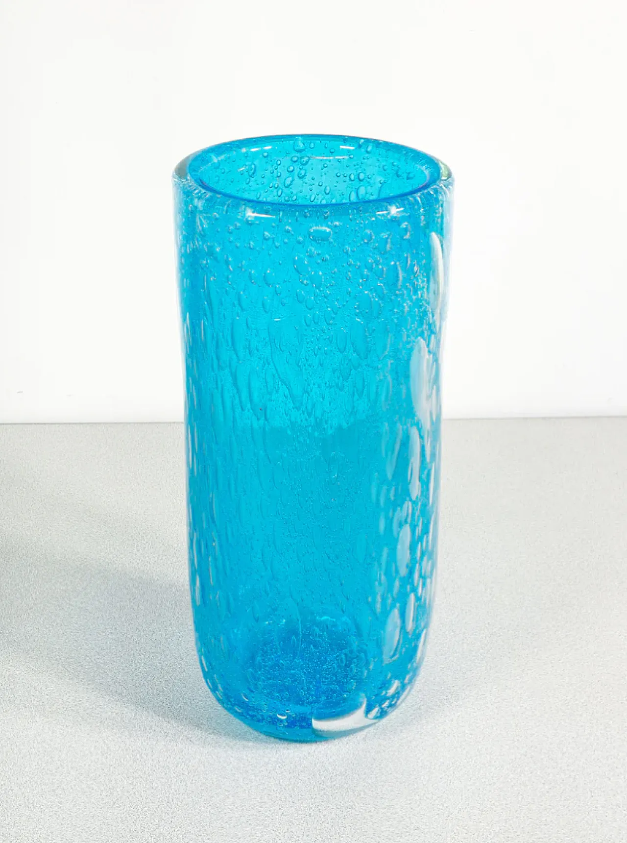 Vaso in vetro soffiato bullicante di Alessandro Barbaro, '900 1