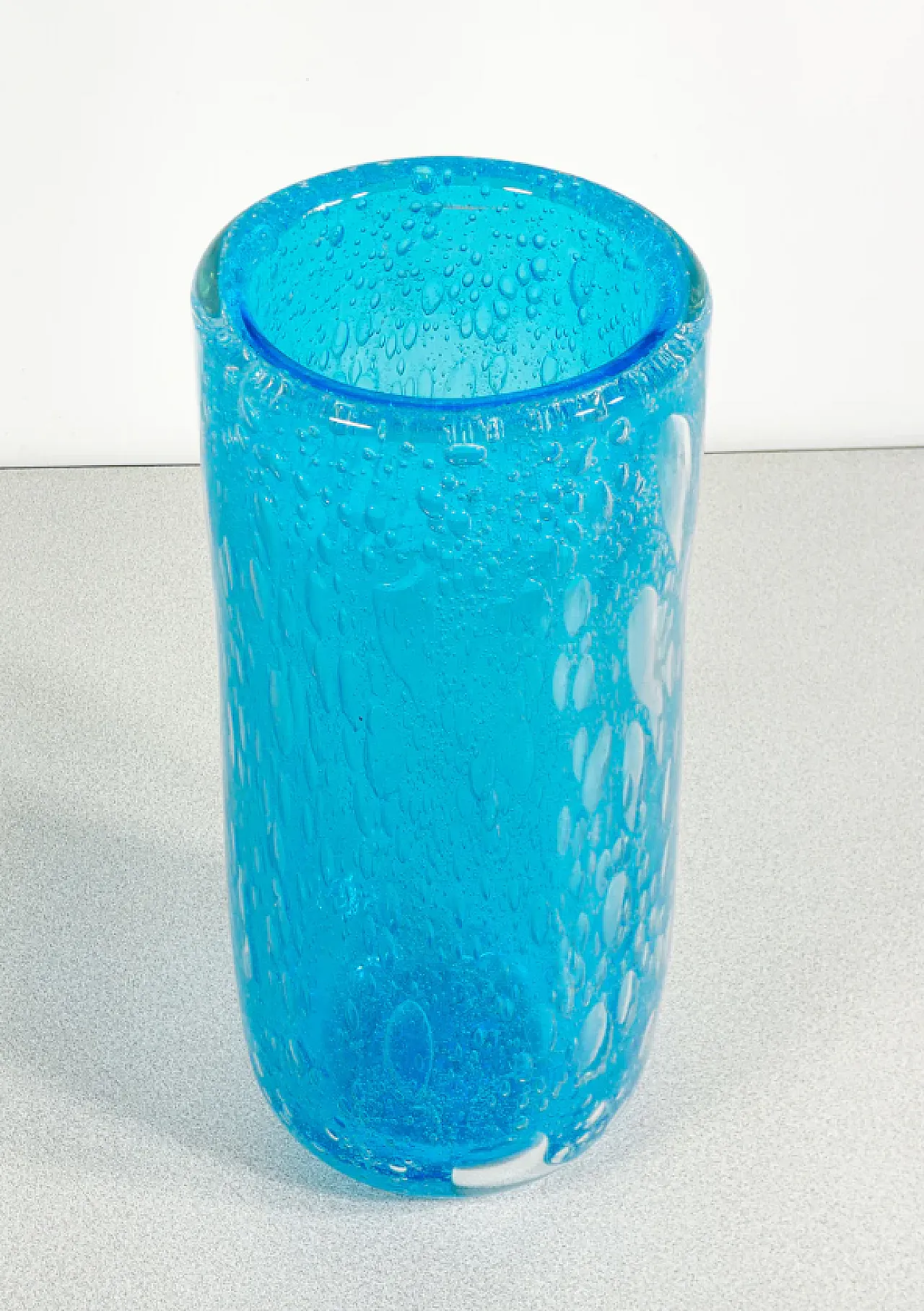 Vaso in vetro soffiato bullicante di Alessandro Barbaro, '900 2