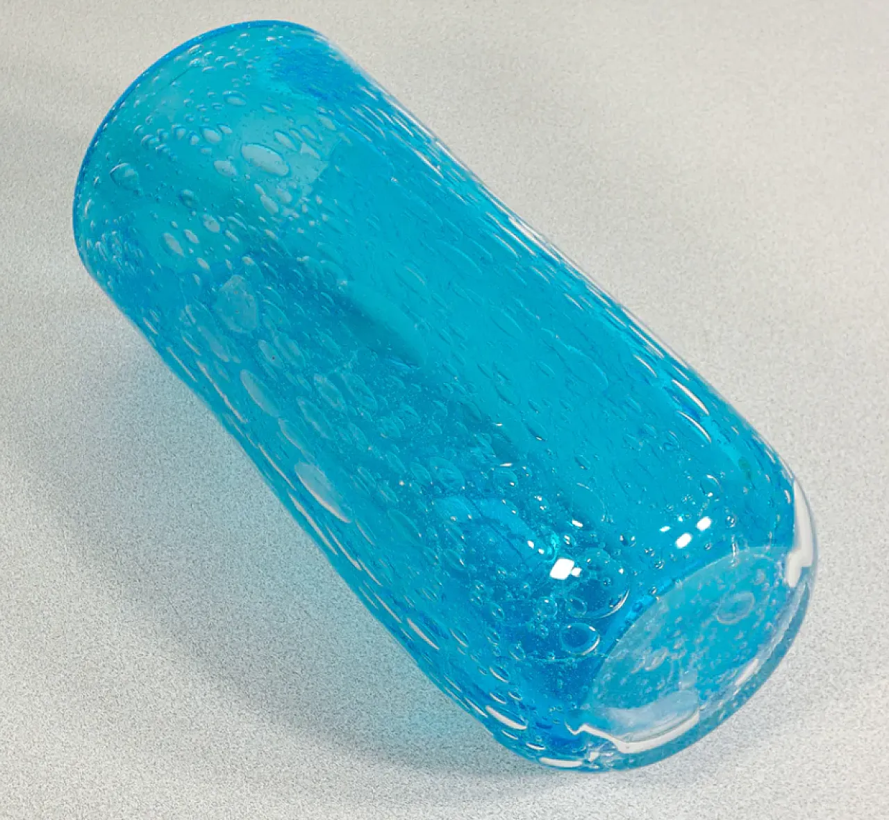 Vaso in vetro soffiato bullicante di Alessandro Barbaro, '900 8