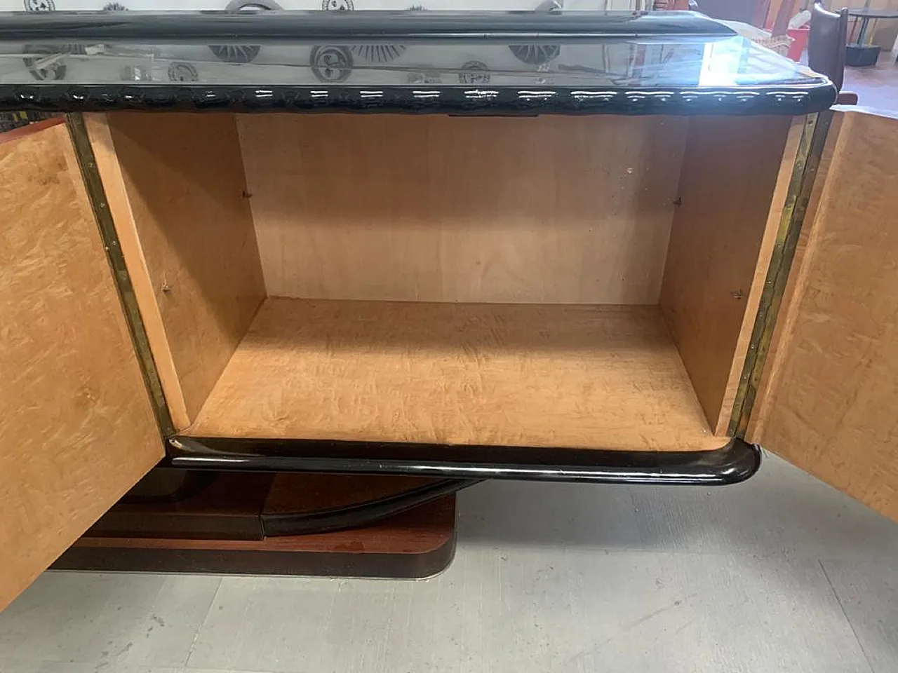 Mahogany sideboard with mirror niche, 1930s 1280954